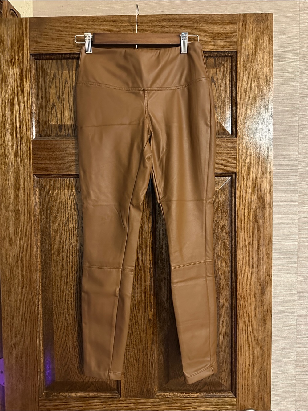 a new day Faux Leather Leggings in Brown